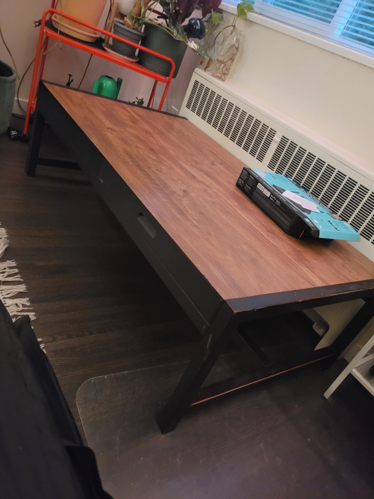 Wood Coffee Table with Drawer - photo 2