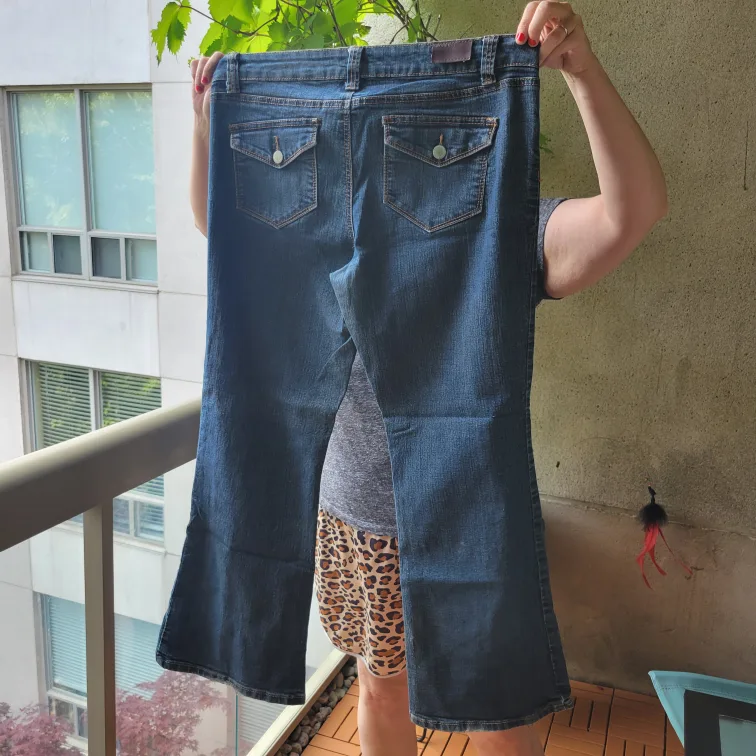 Bluenotes Dark Wash Flare Jeans size 33 image indicator(2)