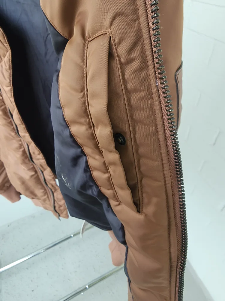 H&M Brown Bomber Jacket image indicator(6)