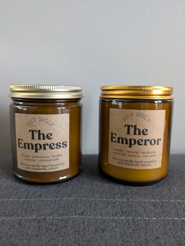 Shy Wolf Soy Candles - retails $64+ thumbnail