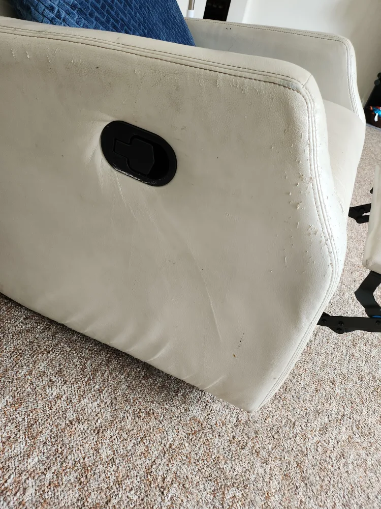 Cream Colored Recliner Chair image indicator(3)