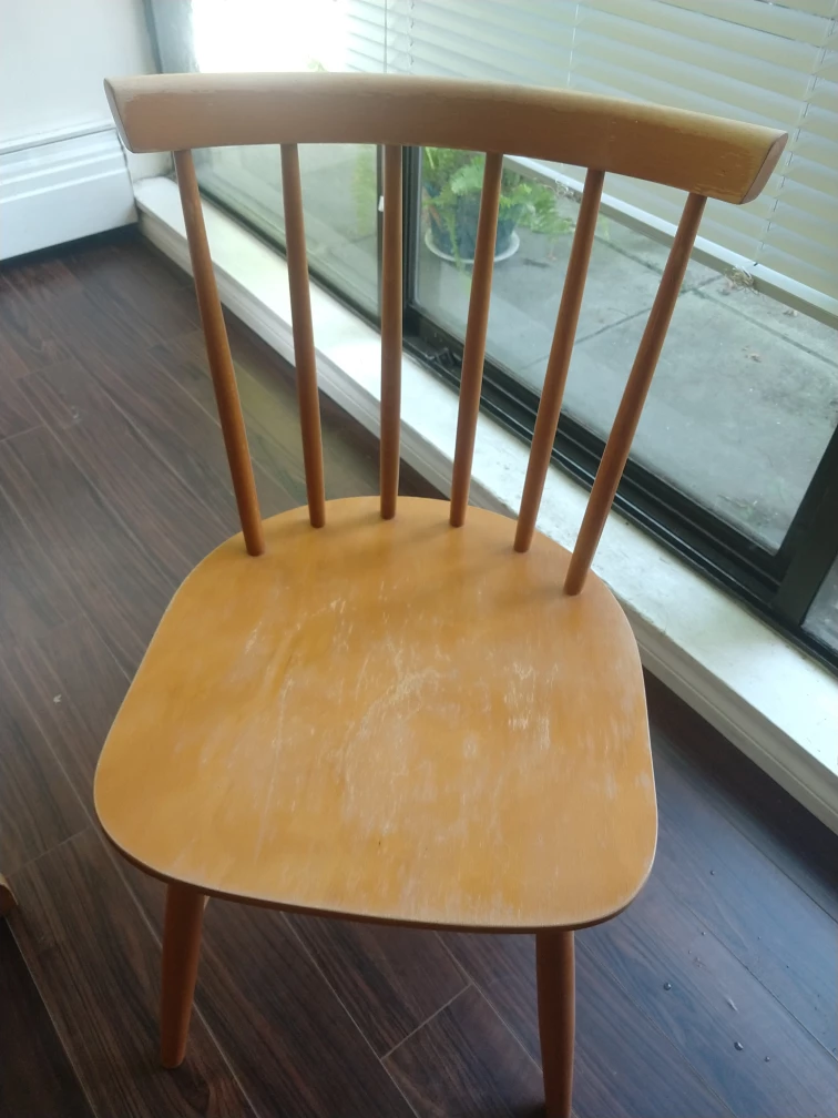 Round Wooden Dining Table with 2 Chairs - photo 5