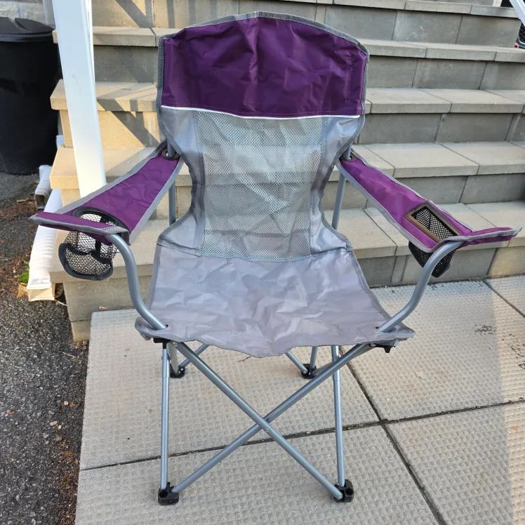 Ozark Trail Comfort Mesh Chair - Purple & Grey thumbnail