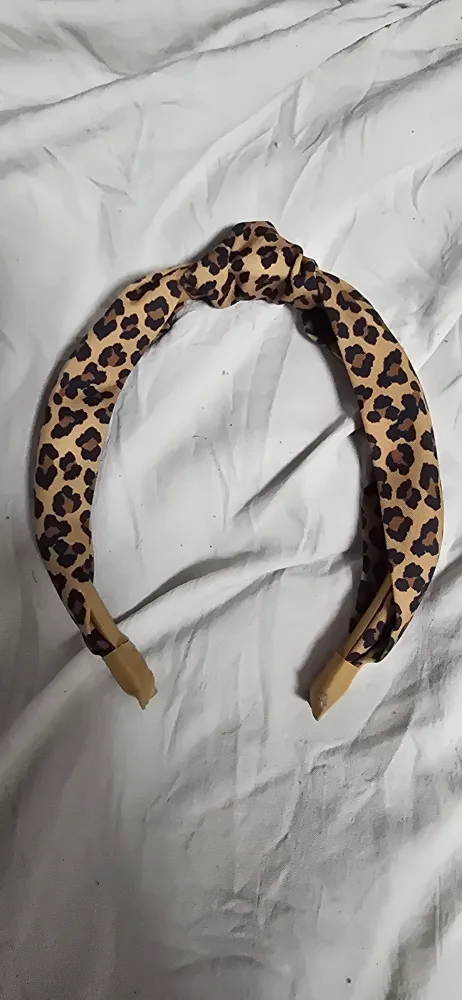 Leopard print headband thumbnail