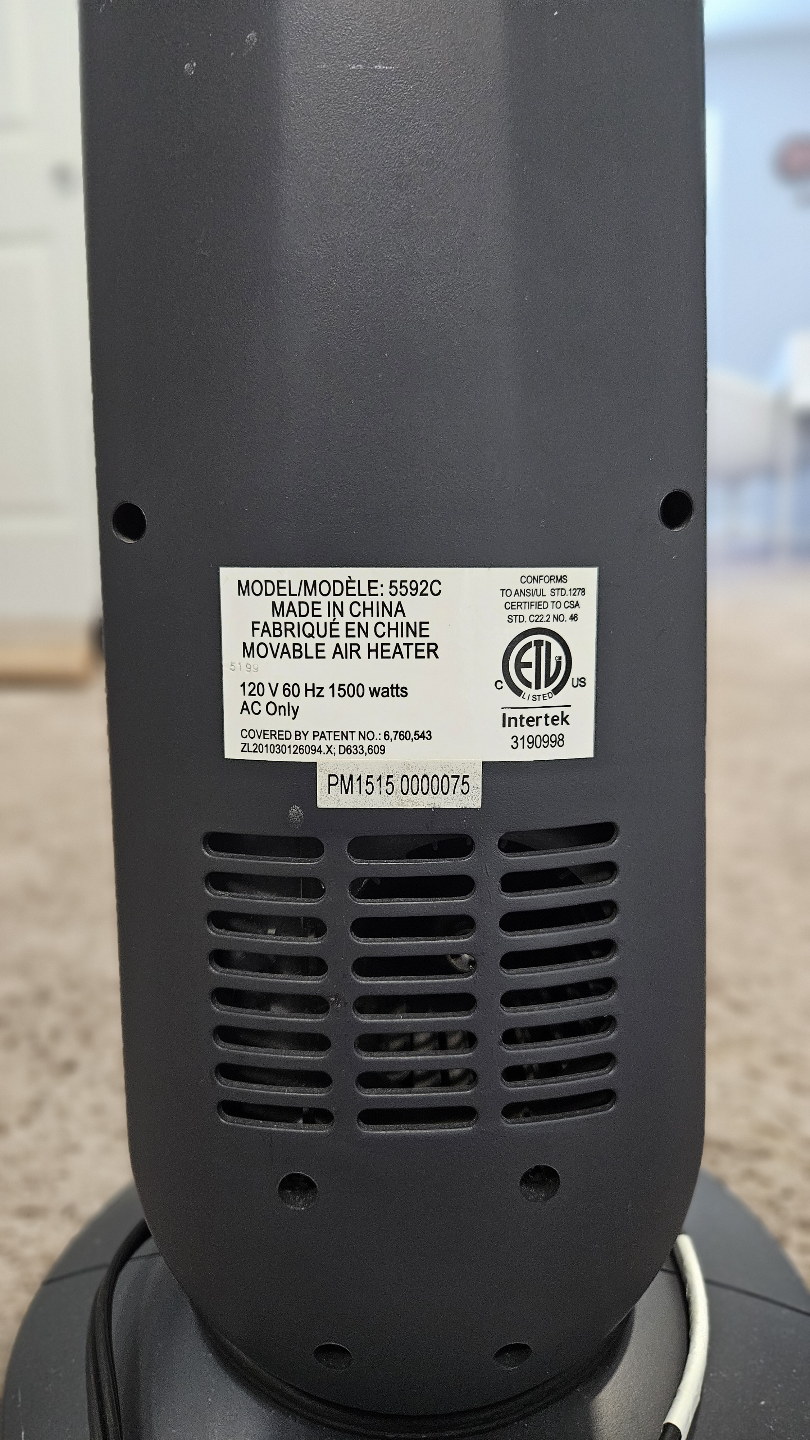 Lasko Ceramic Element Movable Air Heater - photo 3