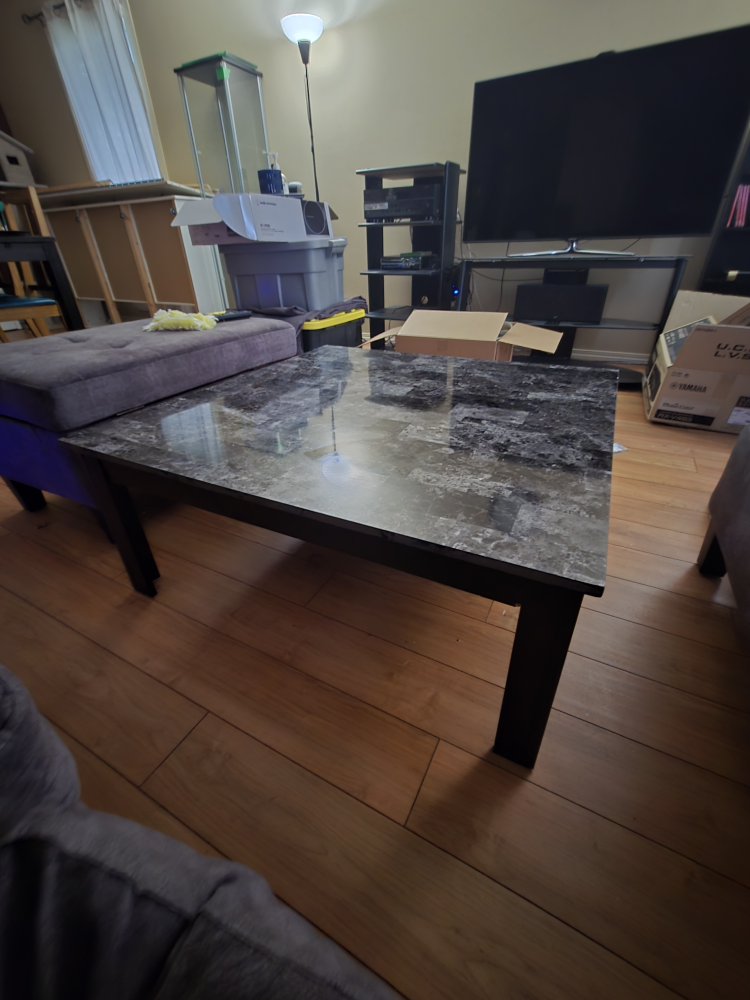 Square coffee table