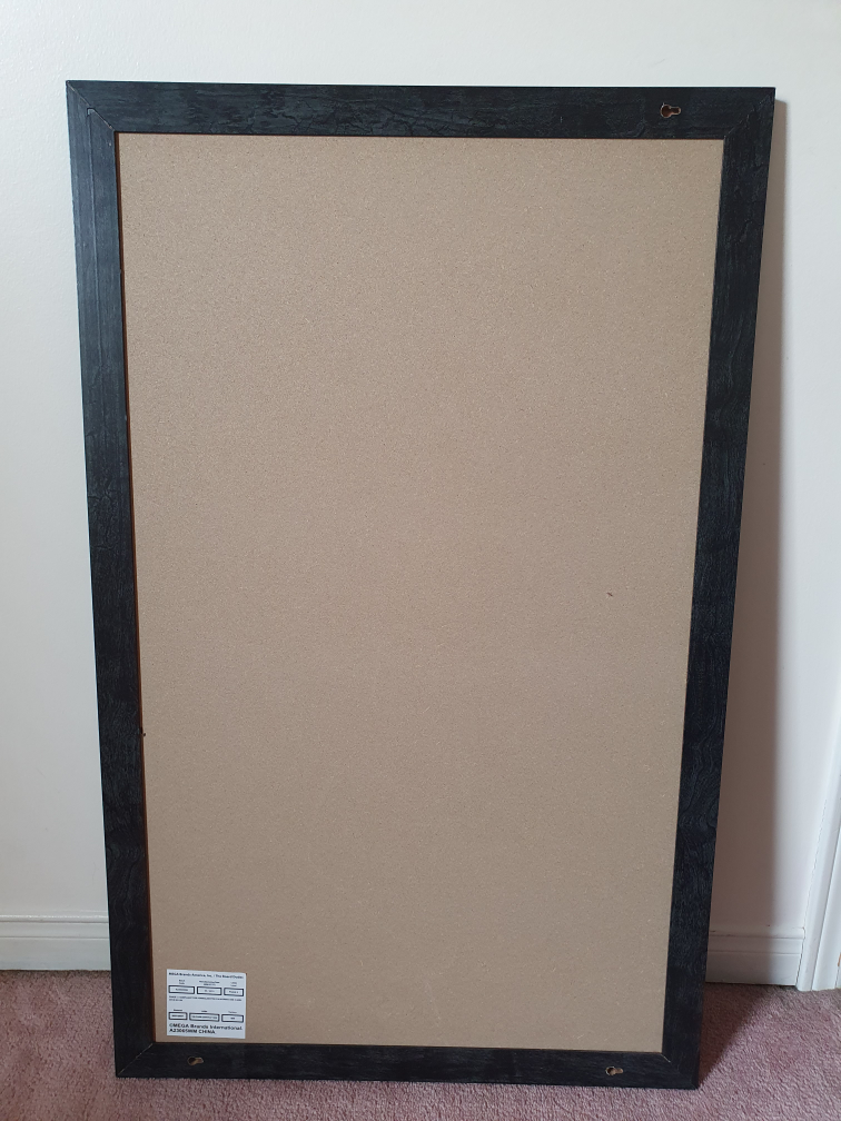 Large Cork Board with Black Frame - photo 2