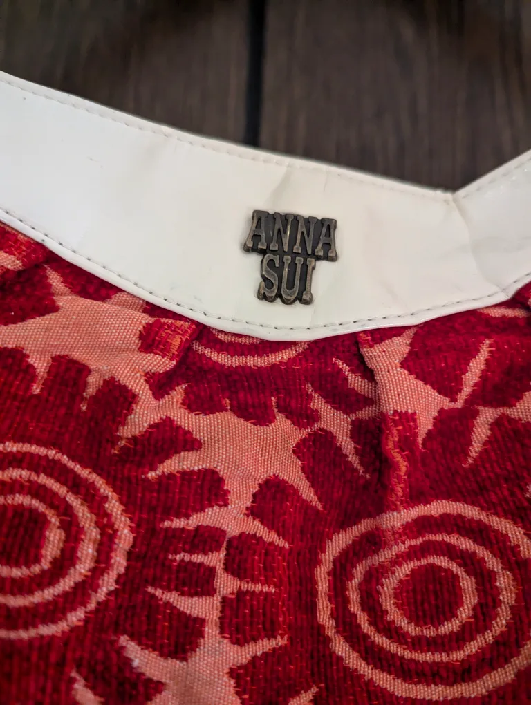 Vintage Anna Sui Floral Print Shoulder Bag image indicator(5)