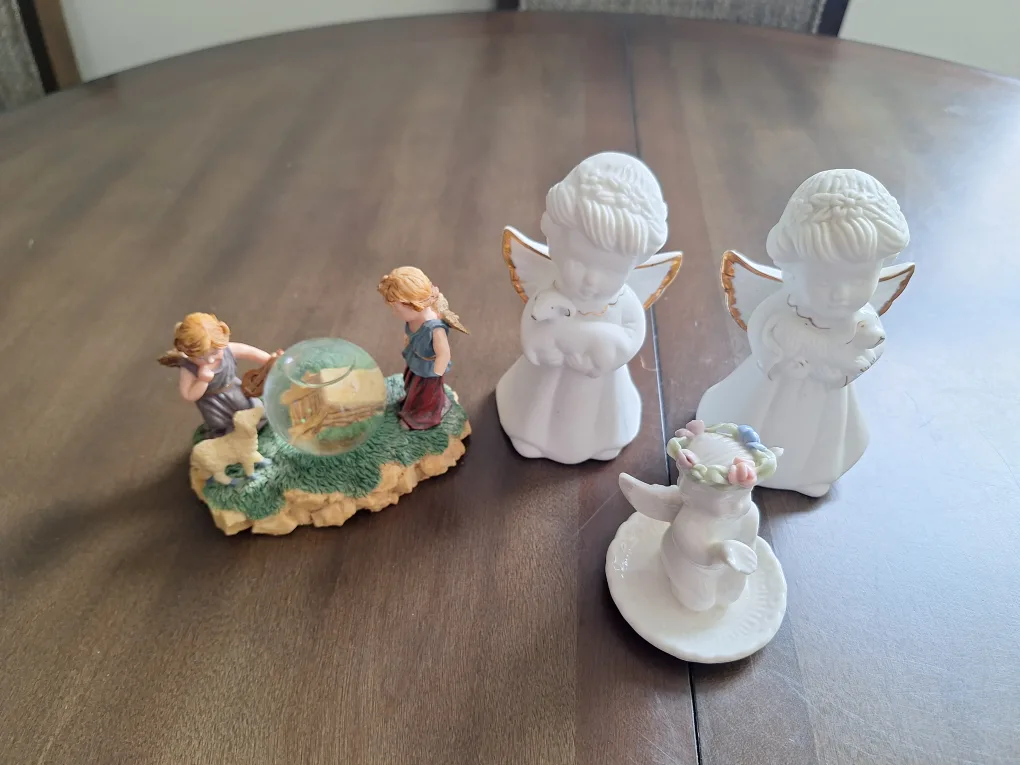 Collection of angel figurines thumbnail