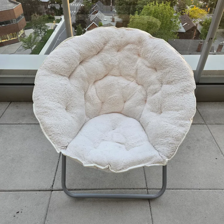 Cozy Sherpa Accent Chair - foldable thumbnail