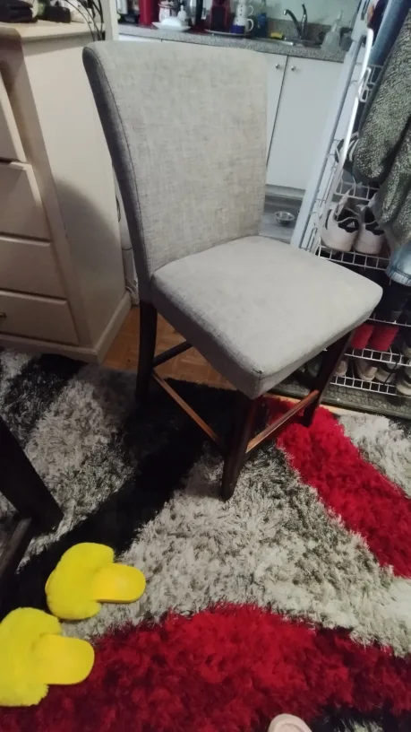 Grey Upholstered Bar Stool thumbnail