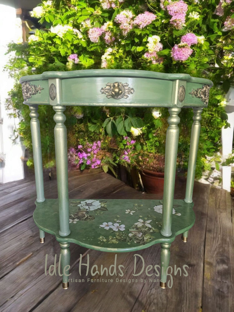 Froggy Meadow - Half Moon Accent Table