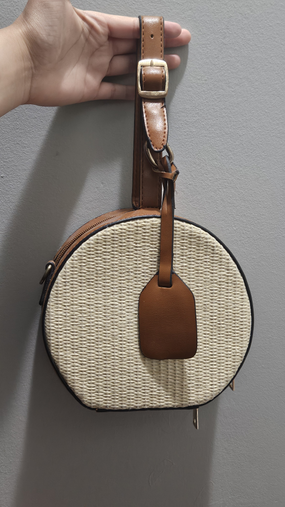 Round Woven Handbag - photo 3