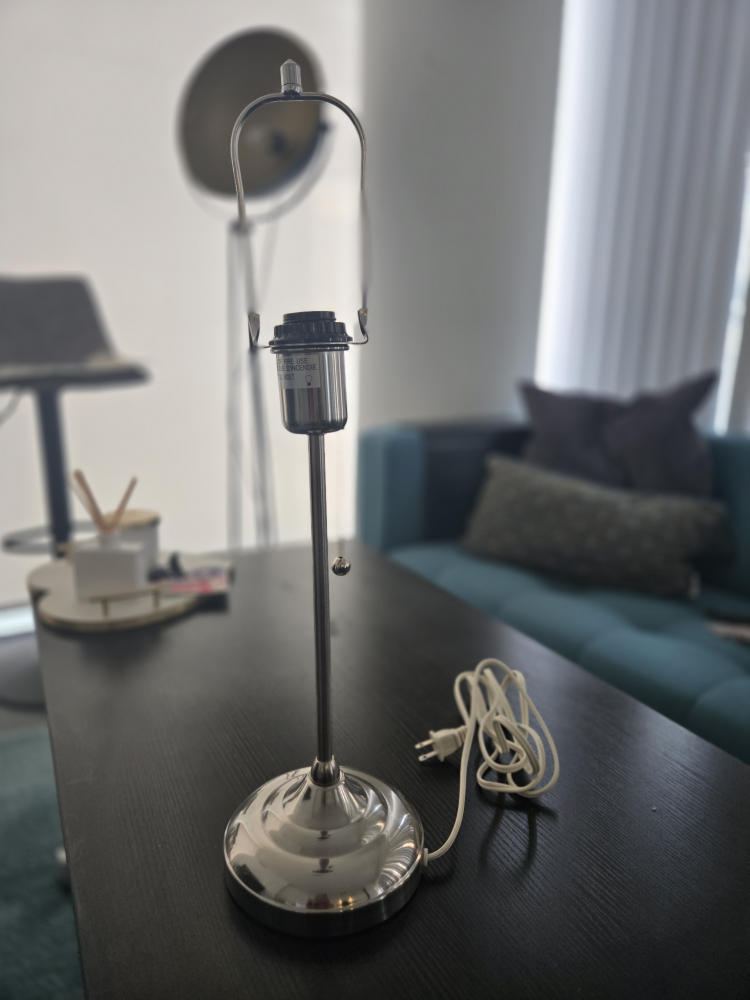 Astrid Ikea base Silver Table Lamp
