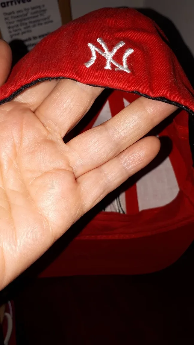 Red Baseball Cap with Embroidered Logo image indicator(2)