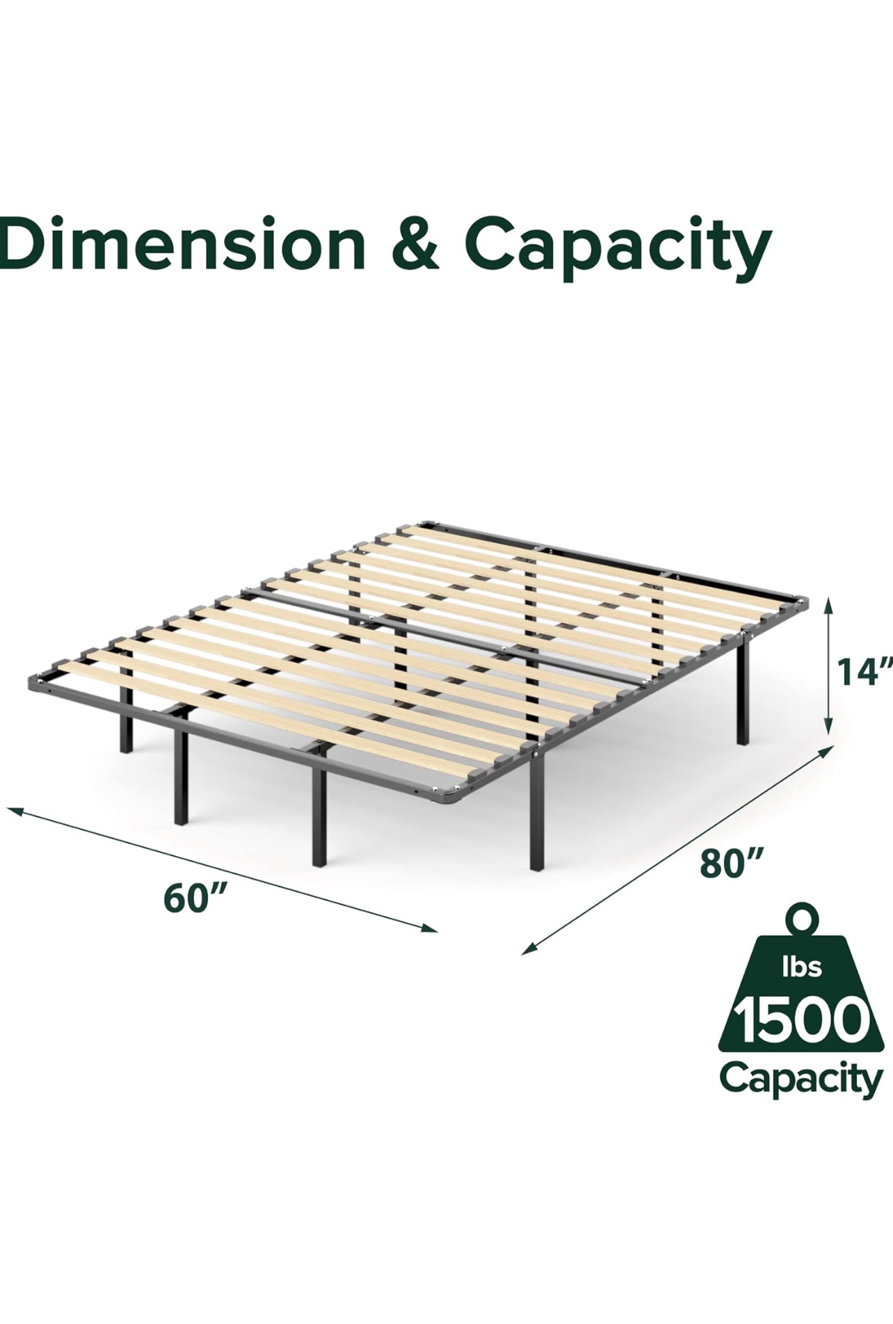 Platform bed frame