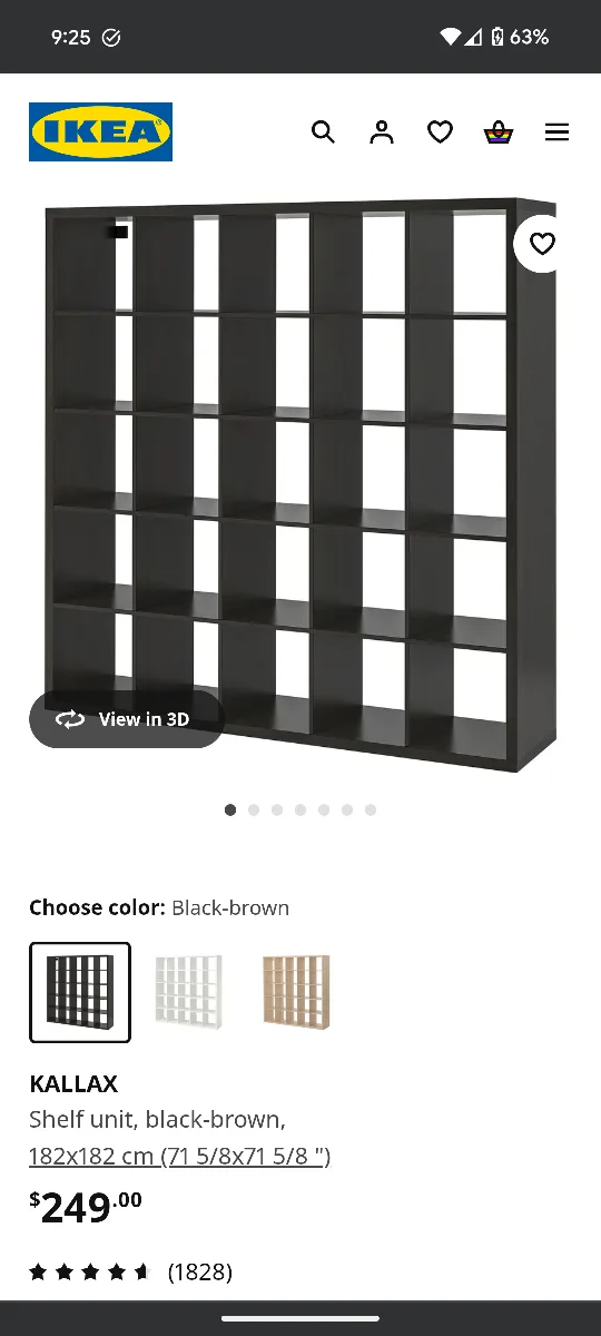 Kallax Shelf Unit (5 sections) image indicator(2)