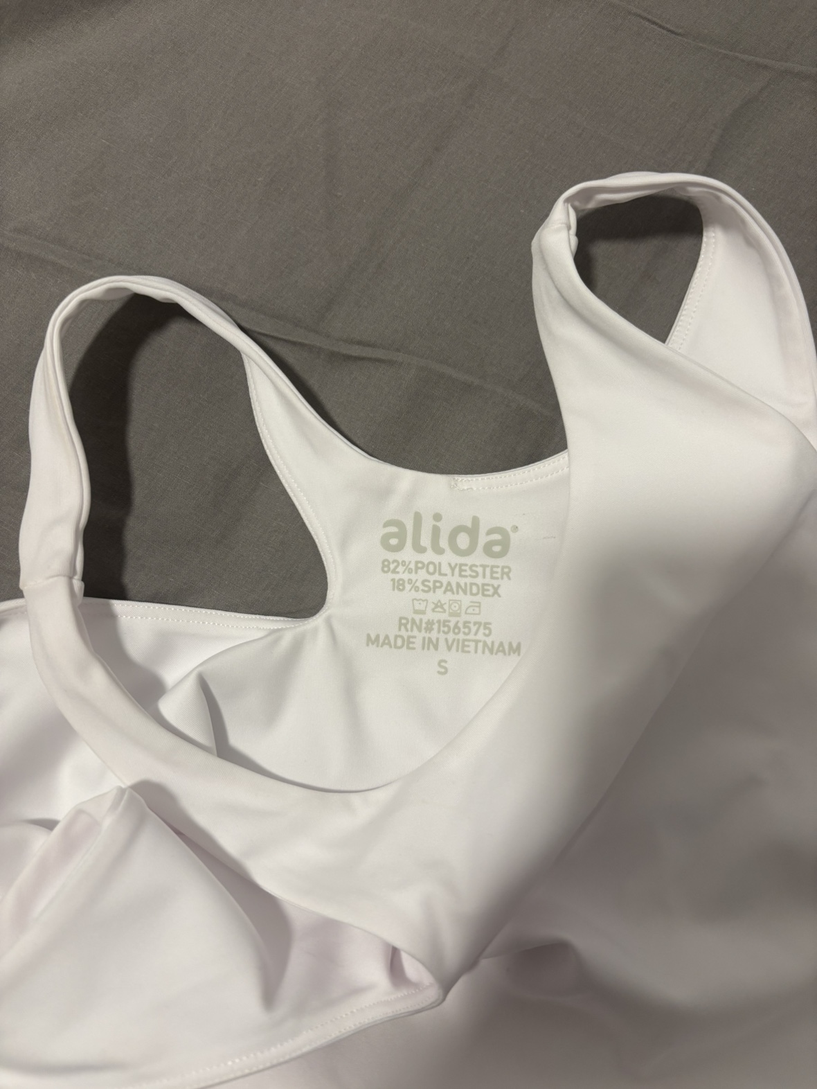 White athletic tank top - photo 2