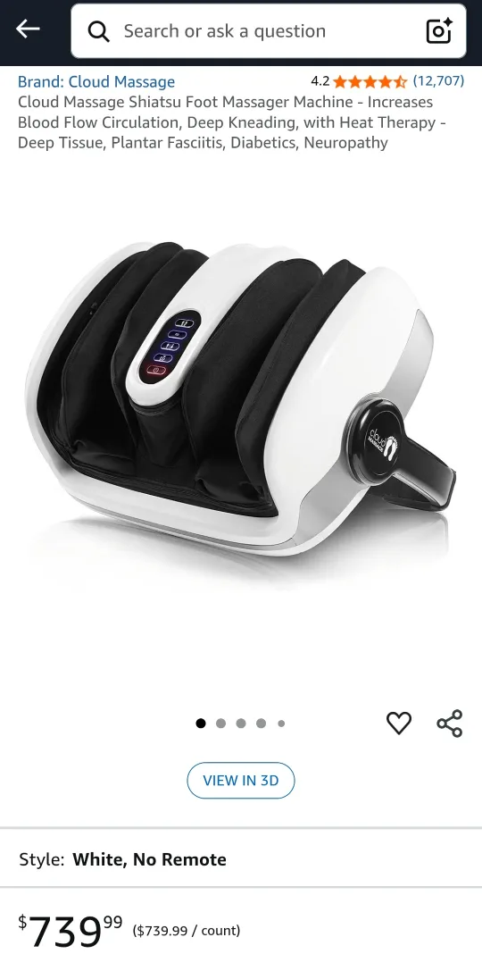 Cloud Massage Shiatsu Foot Massager Machine thumbnail