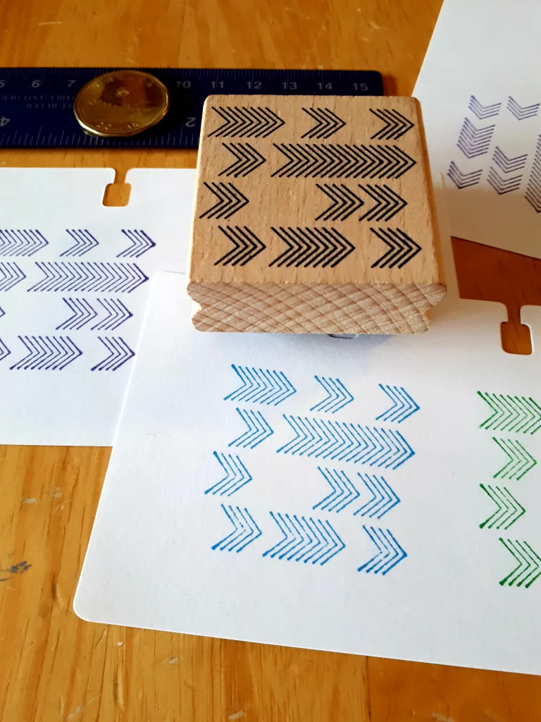 Rubber Stamp: Chevrons / Arrows design image indicator(9)