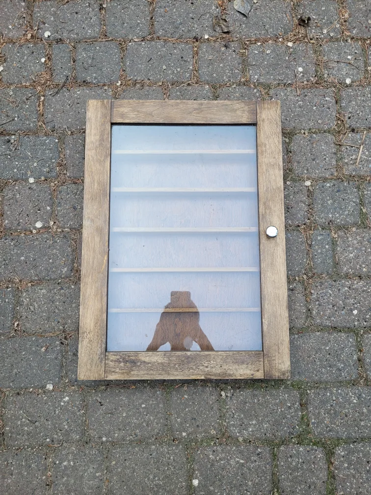 Vintage Wooden Display Cabinet