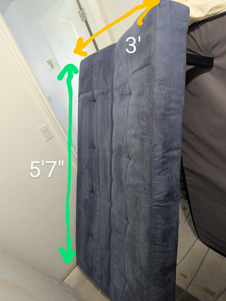 Blue Futon - 5'7" x 3'