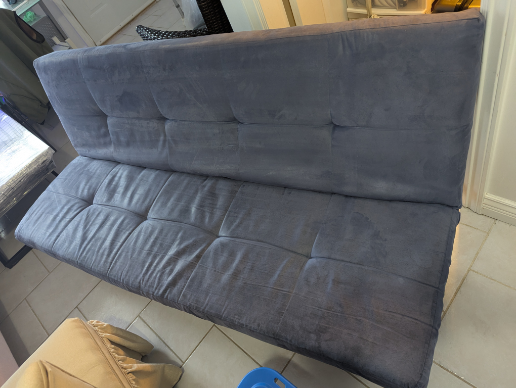 Blue Futon - 5'7" x 3' - photo 2