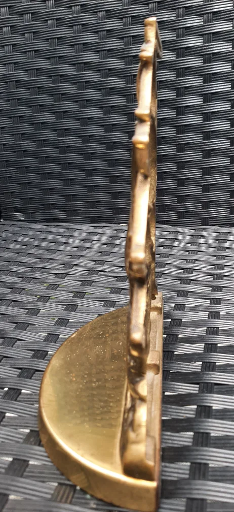 Vintage Brass Sailing Ship Bookend image indicator(3)