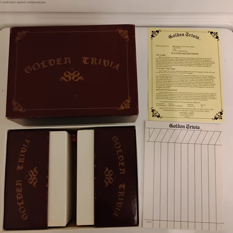 Vintage •Golden Trivia Board Game thumbnail