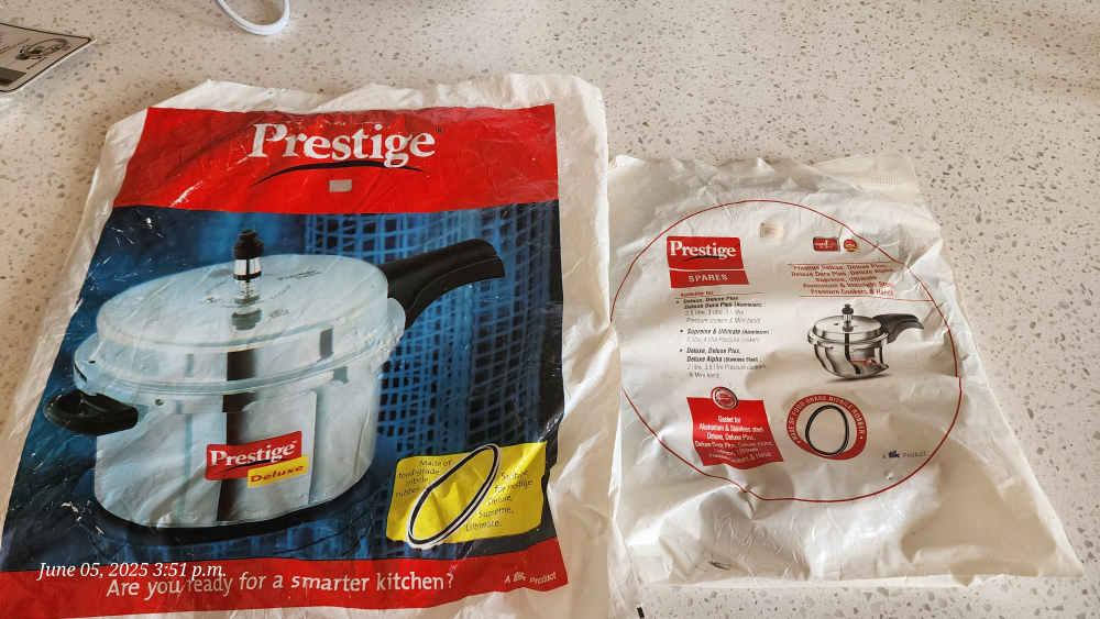 Prestige Pressure Cooker gasket
