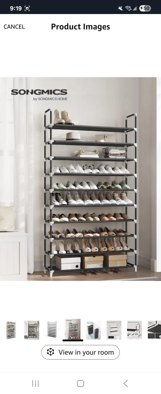 X-Large 10- Tier Shoe Rack, Slim and Space-Saving Design image indicator(4)