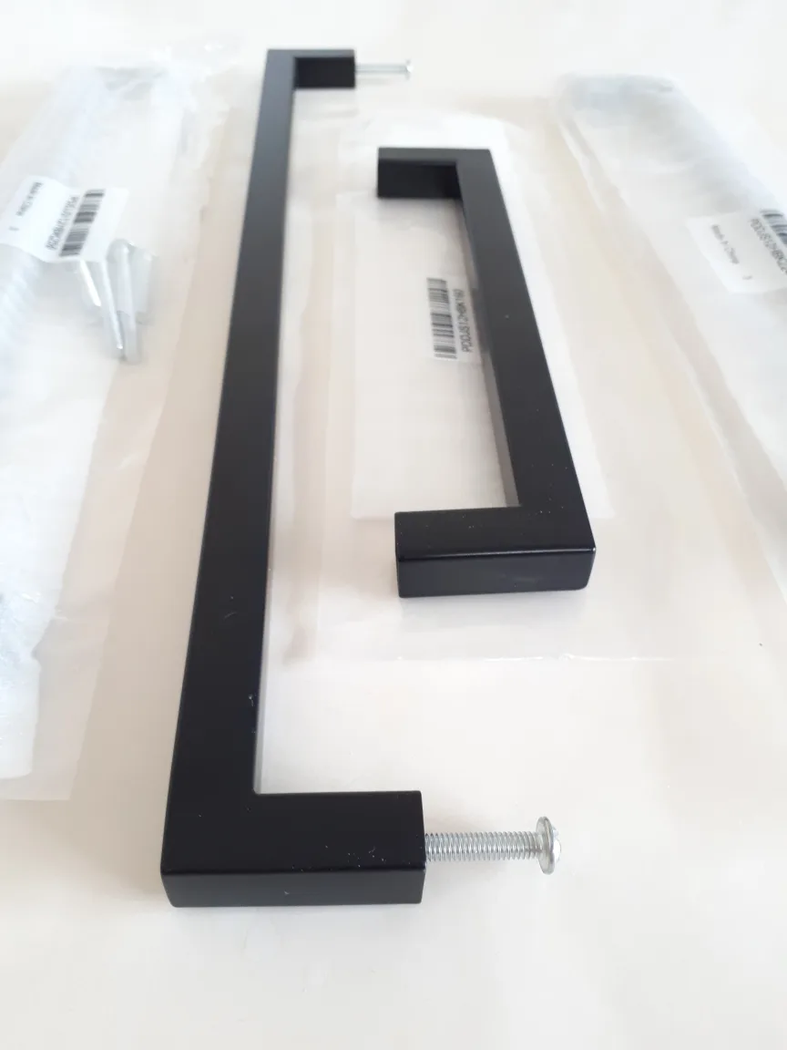 33 Black metal drawer pulls / cabinet handles NEW: 4 sizes image indicator(2)