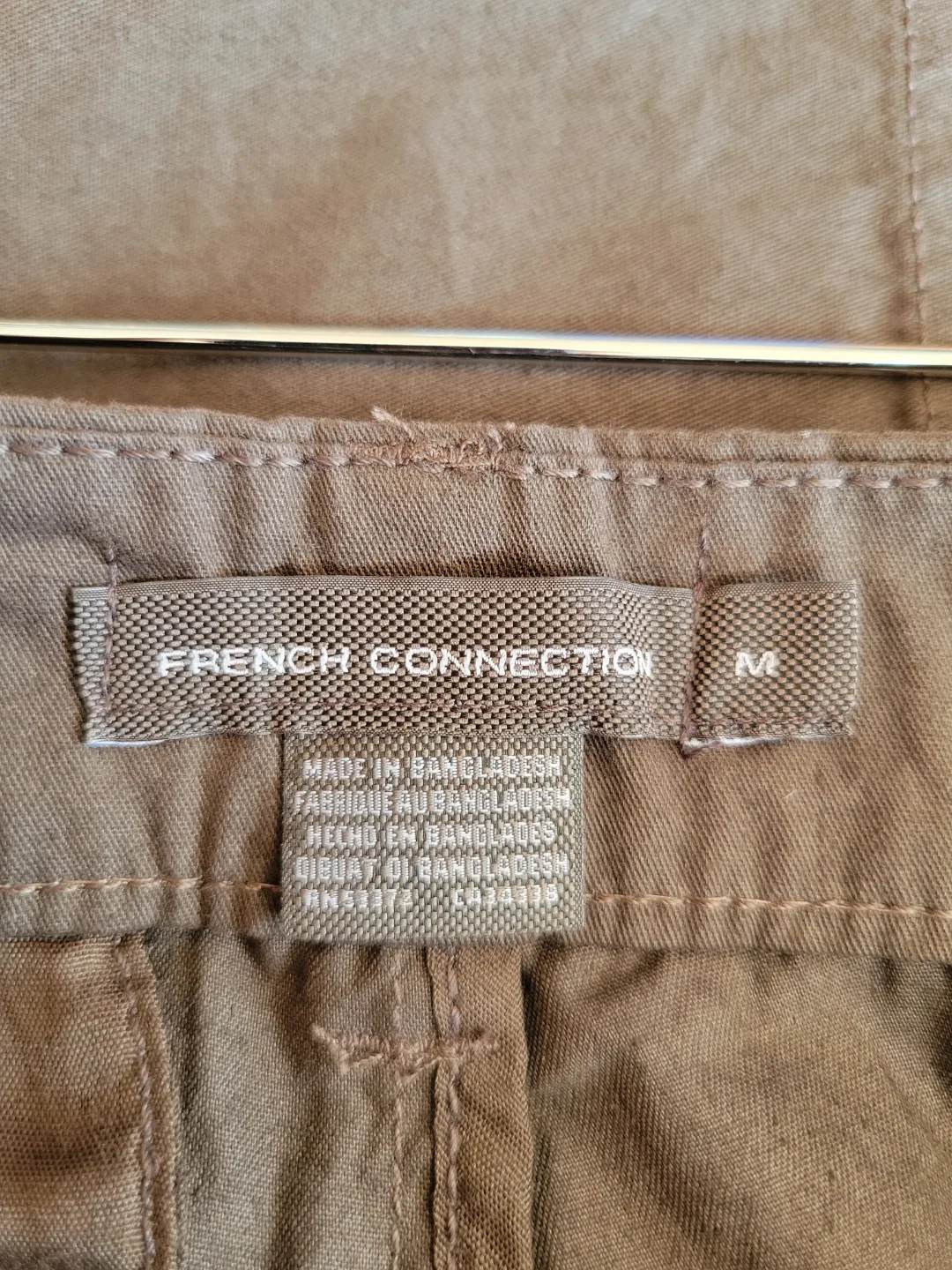 New French Connection Mens Brown Chino Pants - 32" Waist image indicator(7)