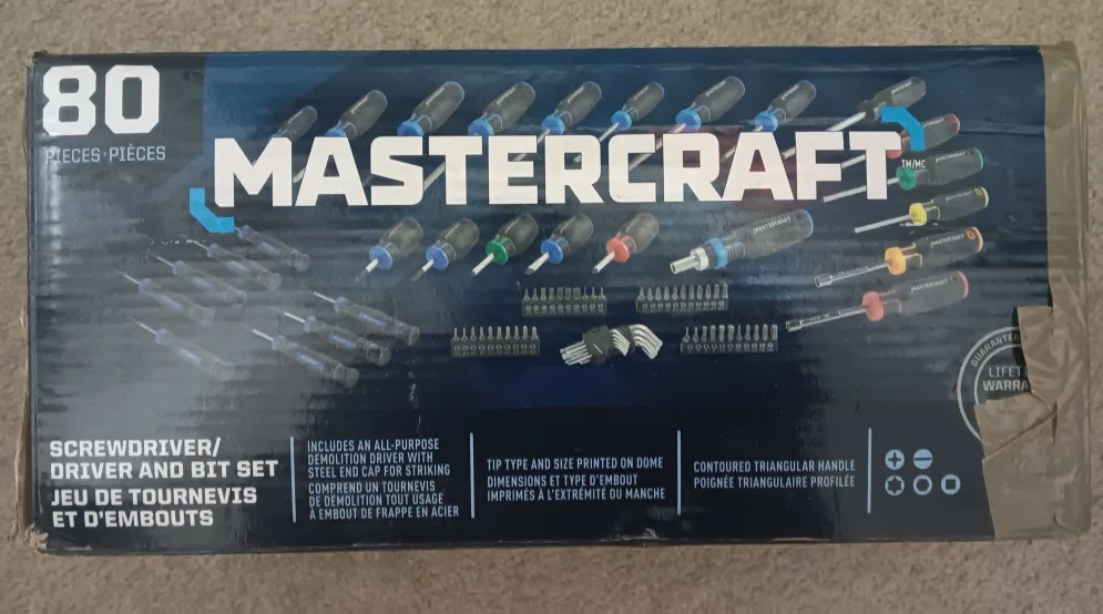 Mastercraft 80-Piece Screwdriver & Bit Set thumbnail