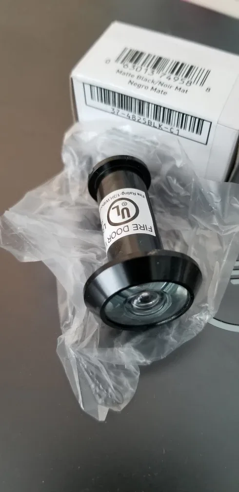 Brass or black door viewer - 1/2" Bore Size image indicator(4)