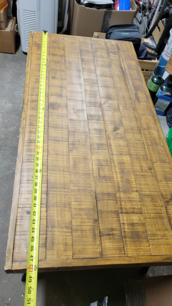 Wooden Coffee Table with Metal Legs - photo 3