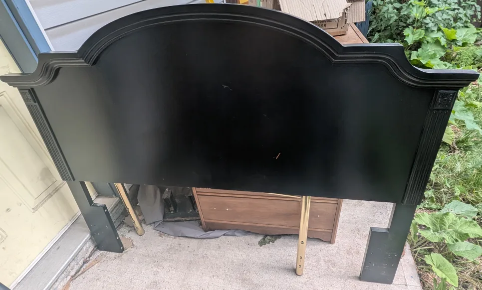 Black Headboard Queen size thumbnail