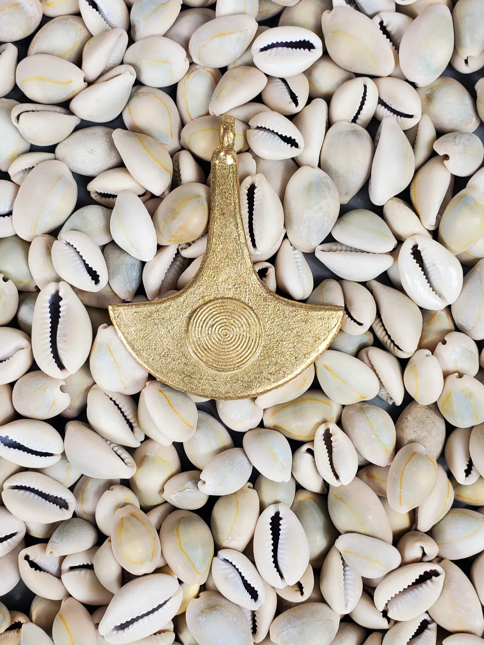 African Adinkra Pendant Jewelry in Brass  (Adinkrahene) image indicator(4)