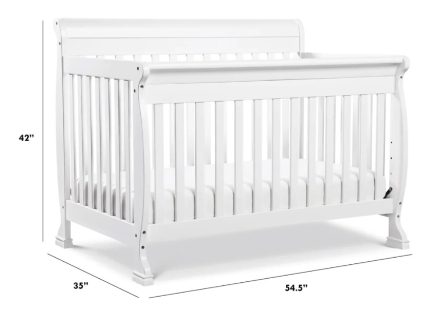 White Baby Crib - Excellent Condition - photo 3