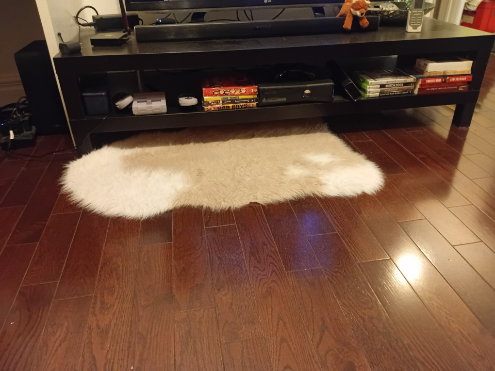 Brown IKEA TV stand