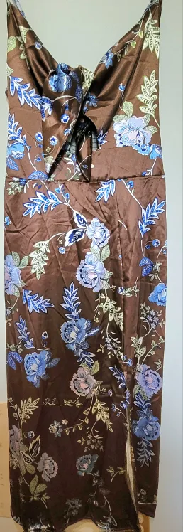 Floral Brown Stan Dress 🤎💐👗 thumbnail