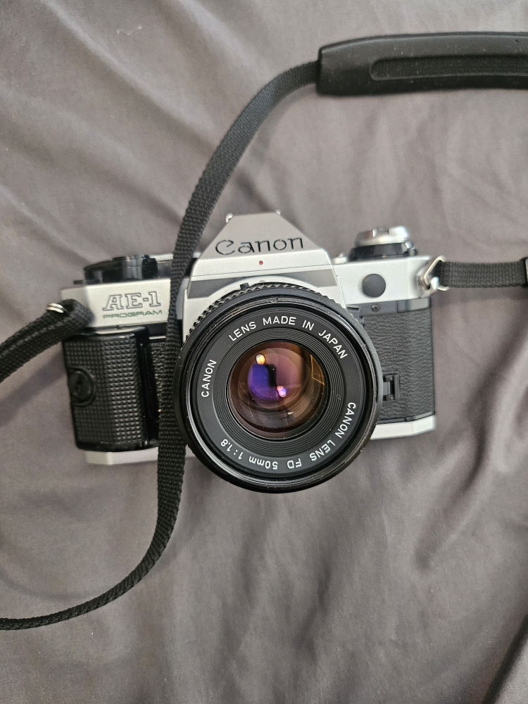 Canon AE-1 Film Camera with Lens