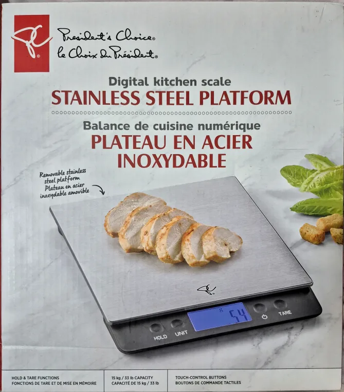 President's Choice Digital Kitchen Scale thumbnail
