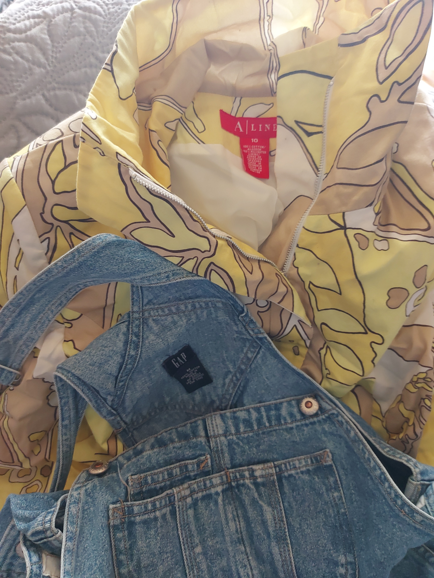 GAP Jean Shorts Overalls & A Line Jacket - Size M