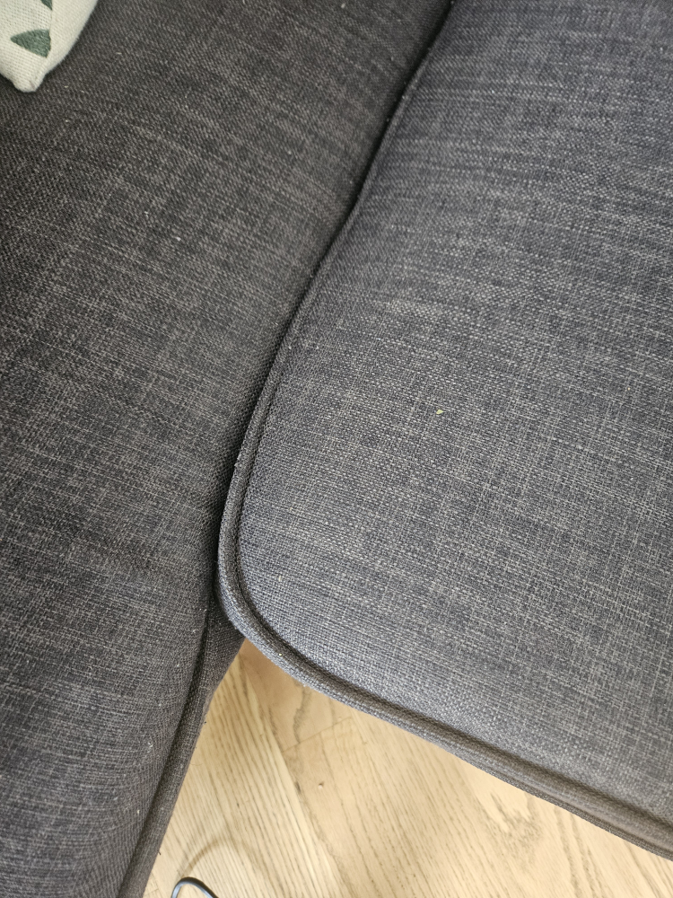 Dark Gray Sectional Sofa with Pillows - photo 2
