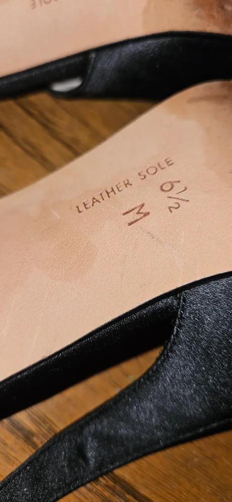 Nina Comfort Black Slingback Heels - Size 6.5 image indicator(4)