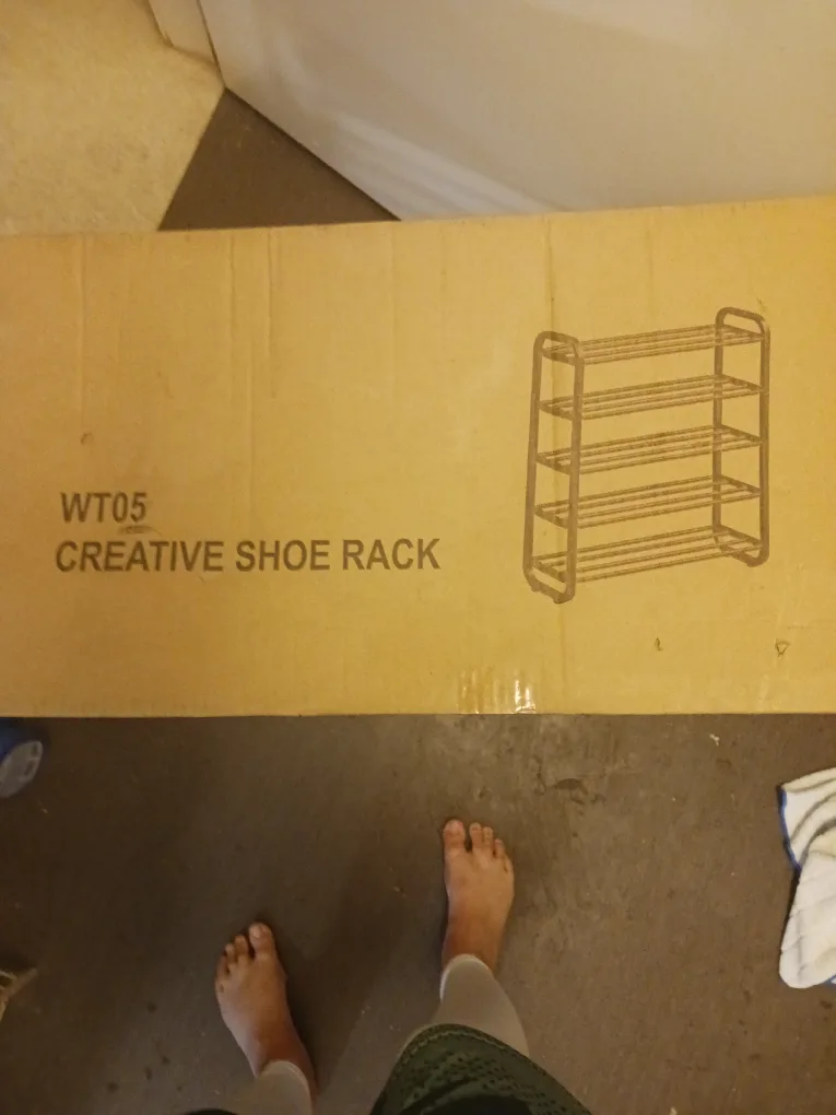 WT05 Creative Shoe Rack - White thumbnail