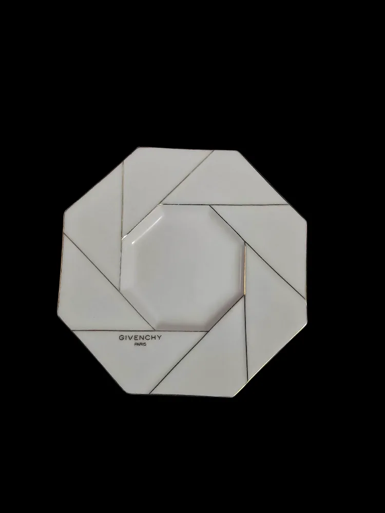Givenchy Octagonal Small Plate with Gold trims 🧡#thriftypicks thumbnail