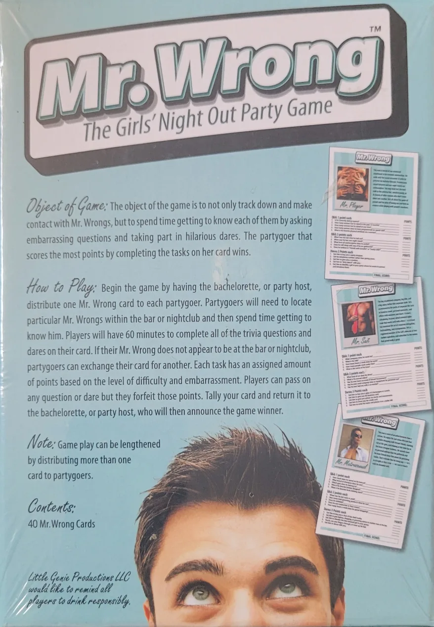 Bachelorette Party Game - Mr. Wrong image indicator(2)