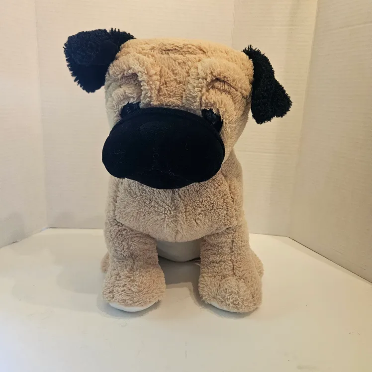 1995 13" Peek-A-Boo Toys Pace The Pug Animal Plush Vintage thumbnail